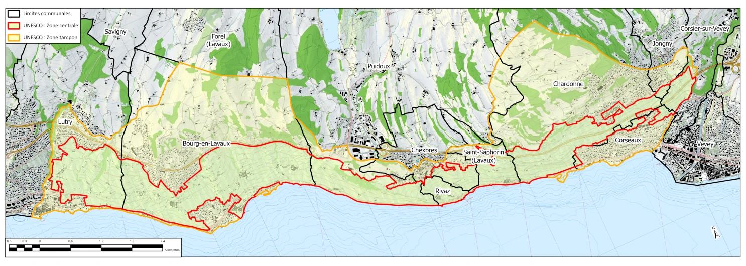 Les communes de Lavaux